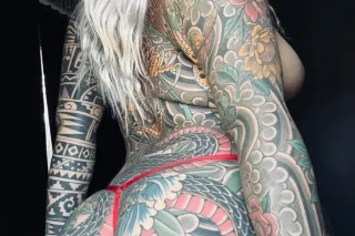 tattooed slim mexicana no depo... - Image 4