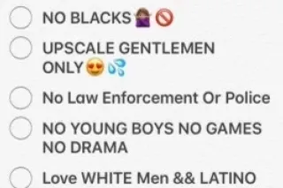 🤫🥰 NO BLACK MEN - 25 - Image 1