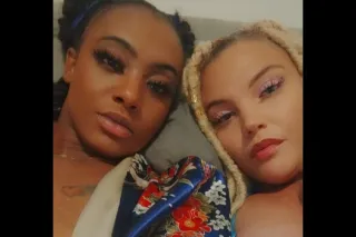 Duo 2 girl special 1 Blonde &amp; 1 thick black babe - Image 8