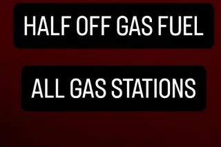 trucker friendly gas half off ... - Image 1