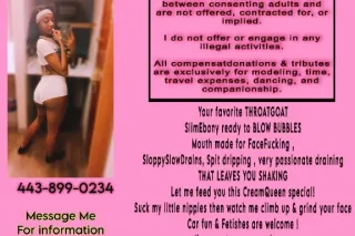 SlimEbony 😍ThroatGoat👅 CreamQueen💦 FetishPleaser🙈 No Backdoor 🚫🍑 - Image 1