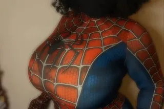 “Superwoman’s here for your rescue — LET MY BIG BLACK titts CATCH EVERY DROP! #SANTA ANA - Image 6