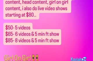 CONTENT QND FACETIME SHOWS W/ Kaylah new and Improved 🥰💦👀 - Image 1