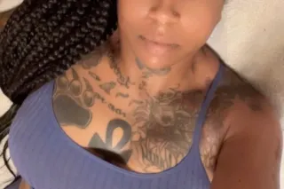 Tattooed Ebony Freak 😋 Lets ha... - Image 1
