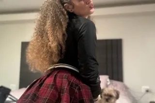 slim-thick with a pretty face blue-eyed white girl with tattoos big booty good coochie and head game that's out of this world - Image 10