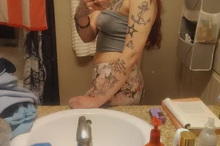 exotic tatted petite with a booty girl next door - Image 8