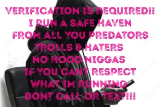 GOOD MORNING YALL INN CALLS NOW !!!! IM BIG ON VERIFICATION IF U CANT VERIFY DONT BOTHER !!!!!!Fat butt 🍑pum pum got grip 🗜verification required 📱🎥or access denied❌🚫🛑 Gentlemen only NO hood 🥷s DECENT GENTLEMEN ONLY!!!! - Image 7