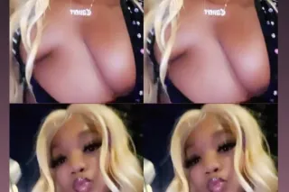 CUM PARTY W A FUN EBONY BLONDE... - Image 4