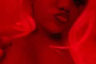 CUM PARTY W A FUN EBONY BLONDE... - Image 1