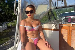 Latina Bombshell Natalia MK in her city - Image 12