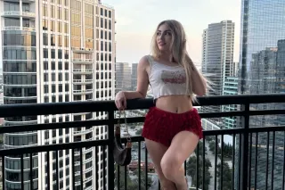 Slutty Petite Blonde out and in - Image 3
